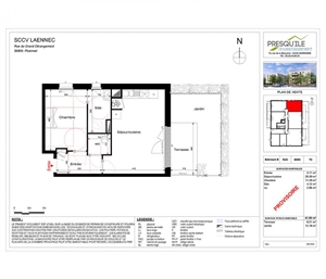 t2 à la vente -   56800  PLOERMEL, surface 41 m2 vente t2 - UBI459501986